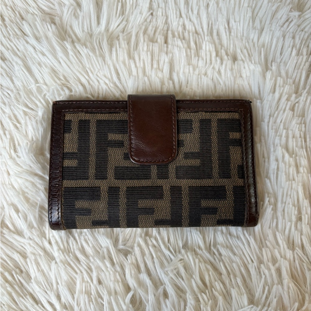 Authentic Fendi Zucca Compact Wallet